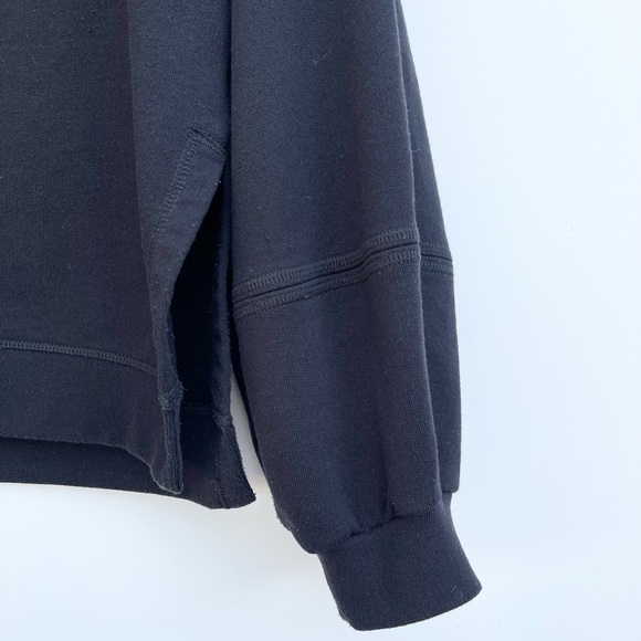 Ganni Software Isoli Puff Sleeve Sweatshirt Black - Picture 3 of 6